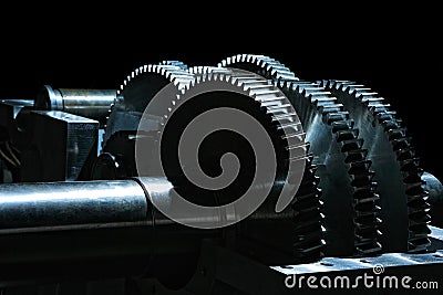 Metal gears Stock Photo