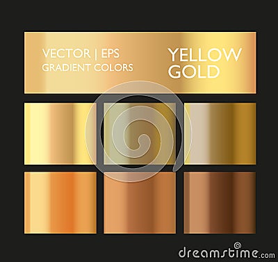 Metal gradient color set. Chrome texture surface background template for screen, mobile, digital, web. Metallic and chromium shade Vector Illustration