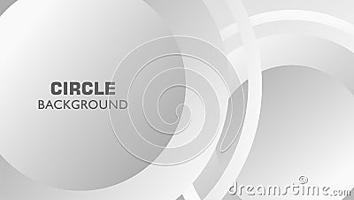Metal grayscale dynamic circle abstract background Vector Illustration
