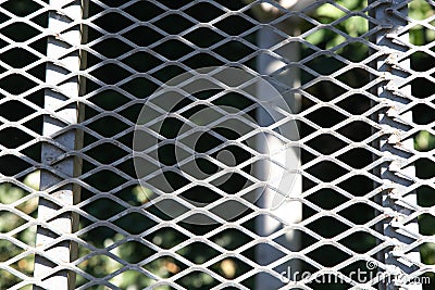 Metal mesh texture for the whole frame. top view Stock Photo