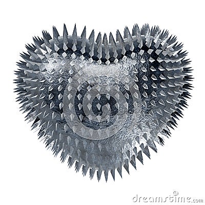 Metal heart. Stock Photo