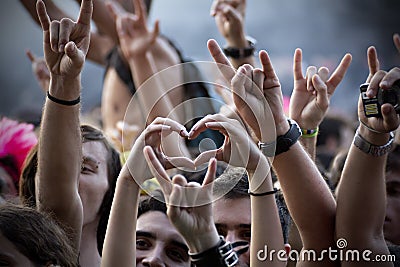 Metal Heart Editorial Stock Photo