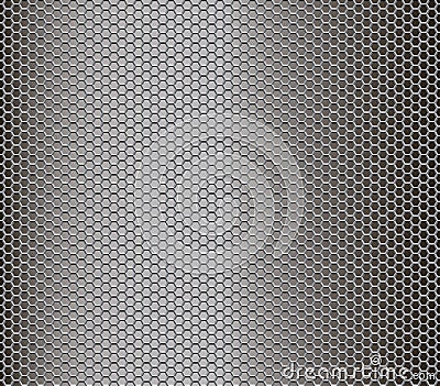 Metal honeycomb Vector Illustration