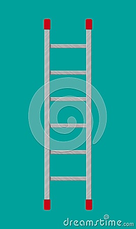 Metal ladder. ector illustration in flat style Vector Illustration