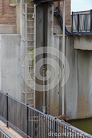 Metal Ladder Stock Photo