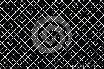 Metal lattice on a black background Stock Photo
