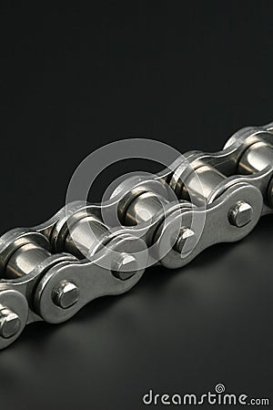 Metal link chain Stock Photo