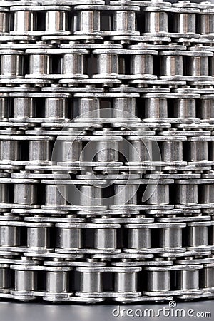 Metal link chain Stock Photo