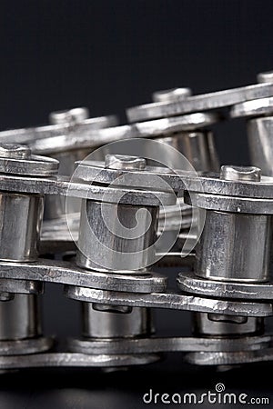 Metal link chains Stock Photo
