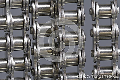 Metal link chains Stock Photo