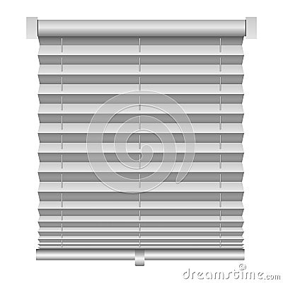 Metal louver mockup, realistic style Vector Illustration