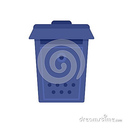 Metal mailbox icon flat isolated vector Cartoon Illustration