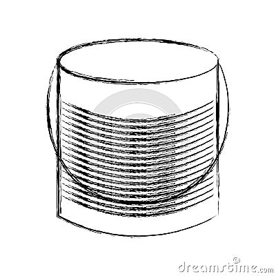 Metal mason jar isolated icon Vector Illustration