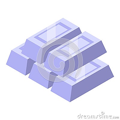 Metal mine icon isometric vector. Mining industry Stock Photo