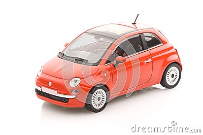 Metal model car with a sun roof. Stock Photo