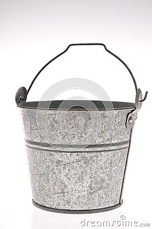 Metal pail Stock Photo