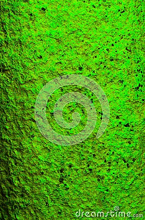 Metal painted in bright green color Stock Photo