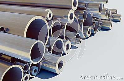 Metal pipe Stock Photo