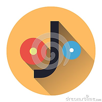 Metal pipe bending icon flat web sign symbol logo label Vector Illustration