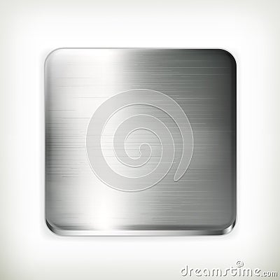 Metal plate Vector Illustration