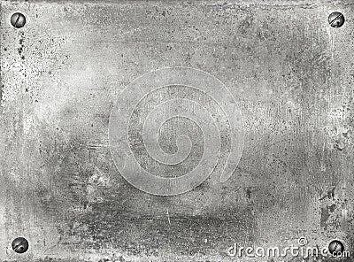 Metal plate Stock Photo