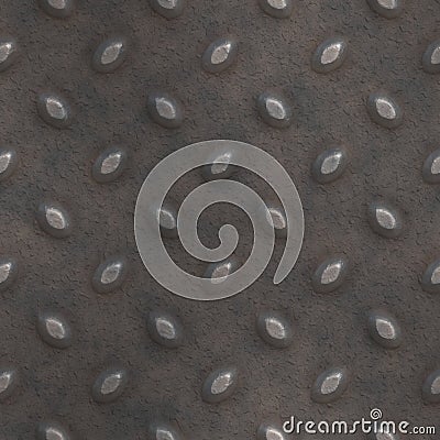 Metal plate flooring Stock Photo