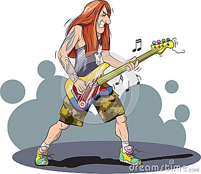 Metal player Vector Illustration