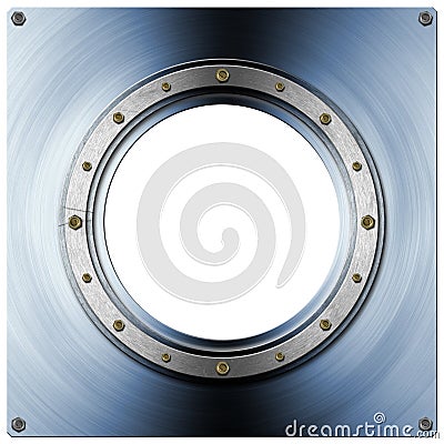 Metal Porthole Stock Photo