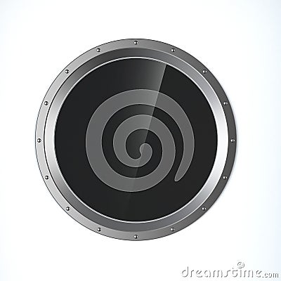 Metal porthole Stock Photo