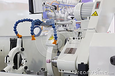 Metal processing machine. CNC metalworking milling machine Stock Photo