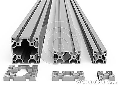 The metal profiles Stock Photo