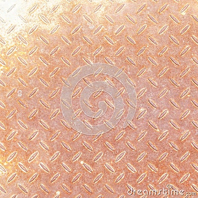 Metal rhombus shaped background and texture , with rust Stock Photo