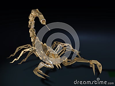 Metal robot scorpion Stock Photo