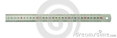 Metal ruler Stock Photo