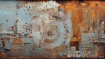 metal rust texture, providing a captivating background with copy-space for text. Stock Photo