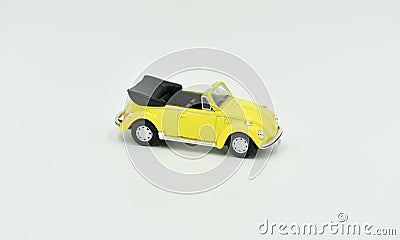 Metal scale toy model old VW Beatle 1955 Stock Photo