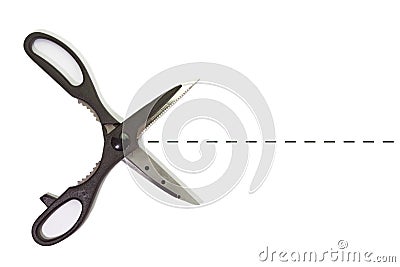Metal scissor Stock Photo