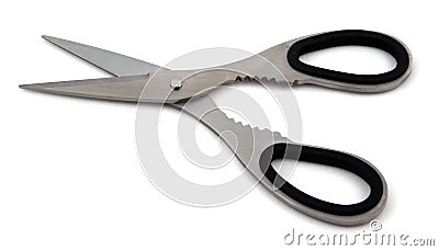 Metal scissors Stock Photo