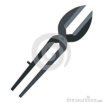 Metal scissors icon Vector Illustration