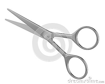 Metal scissors Stock Photo