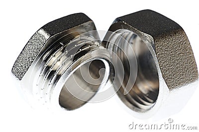 Metal nut Stock Photo