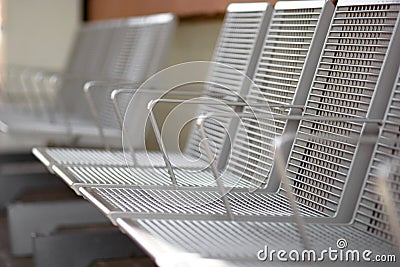 Metal seats Stock Photo