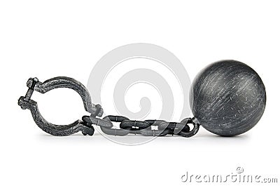 Metal shackles Stock Photo