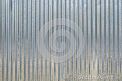 Metal sheet corrugated galvanized profile texture, background Stock Photo