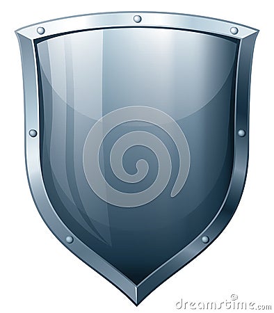 Metal shield Vector Illustration