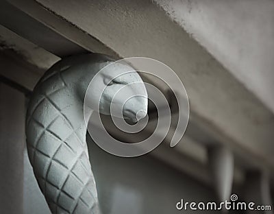 Metal snake Stock Photo