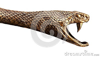 Metal snake head Stock Photo