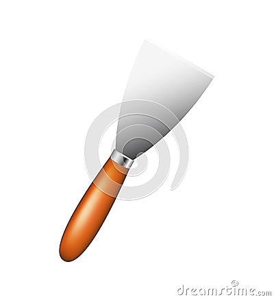 Metal spatula Vector Illustration