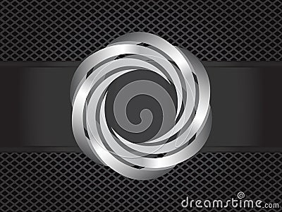 Metal spiral Stock Photo