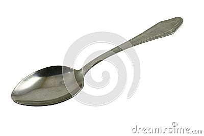 The metal spoon Stock Photo